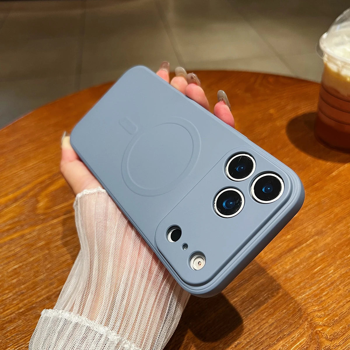 for iPhone 17 Pro Max 17 Air 17Pro Case Magnetic Cover for Mag-safe Liquid Silicone Velvet Lining All-round Camera Protect Shell