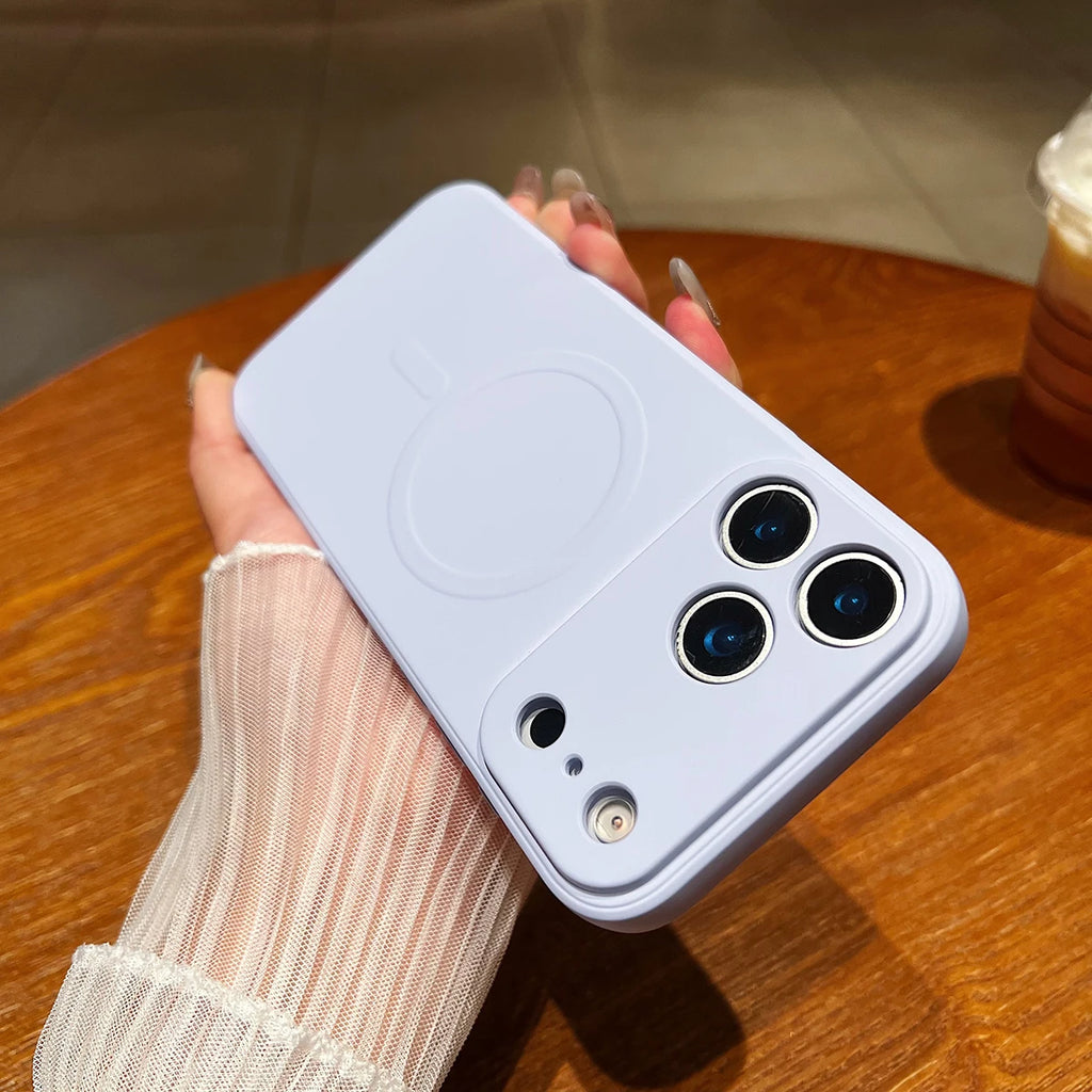 for iPhone 17 Pro Max 17 Air 17Pro Case Magnetic Cover for Mag-safe Liquid Silicone Velvet Lining All-round Camera Protect Shell