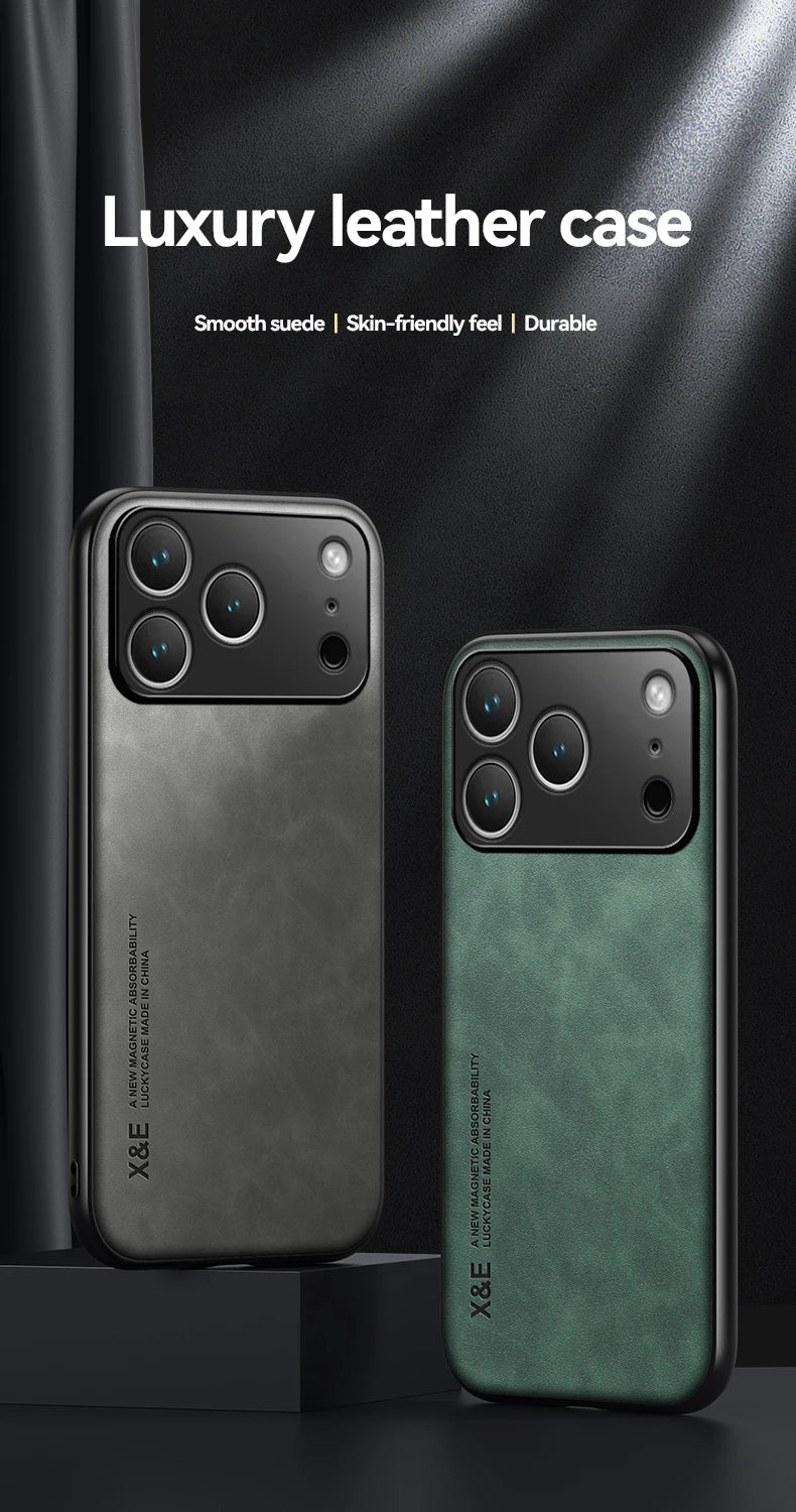 Leather Sheepskin Soft Case For iPhone 17 Pro Max 17 Air 16 Pro Max 16 Plus 16e 16Pro 17Pro Max Cover Frame Shockproof Cases