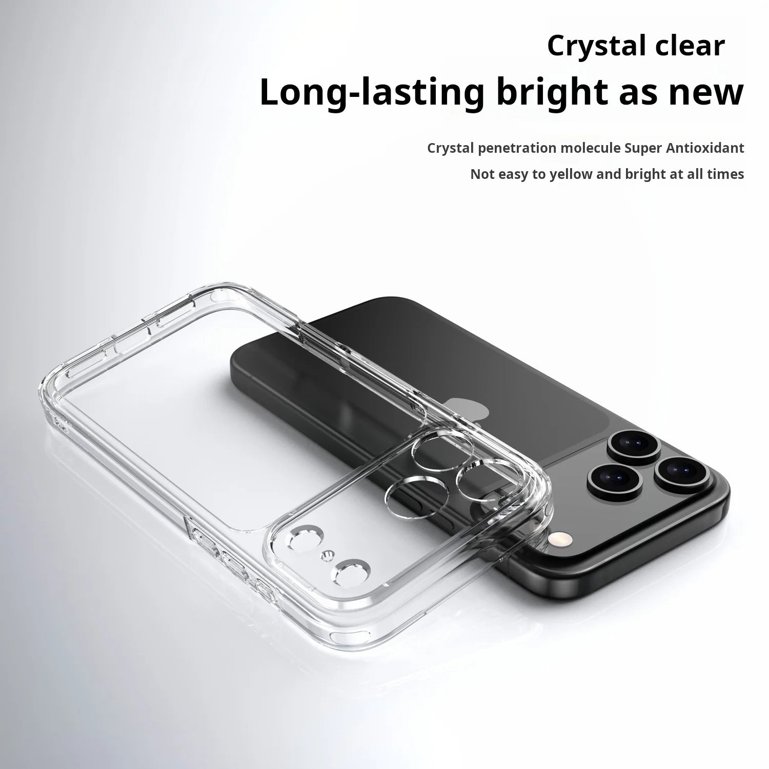 Luxury Transparent Shockproof Phone Case For iPhone 17Air 17 17Pro 17Pro Max Clear Hybrid Hard Acrylic Protective Back Cover