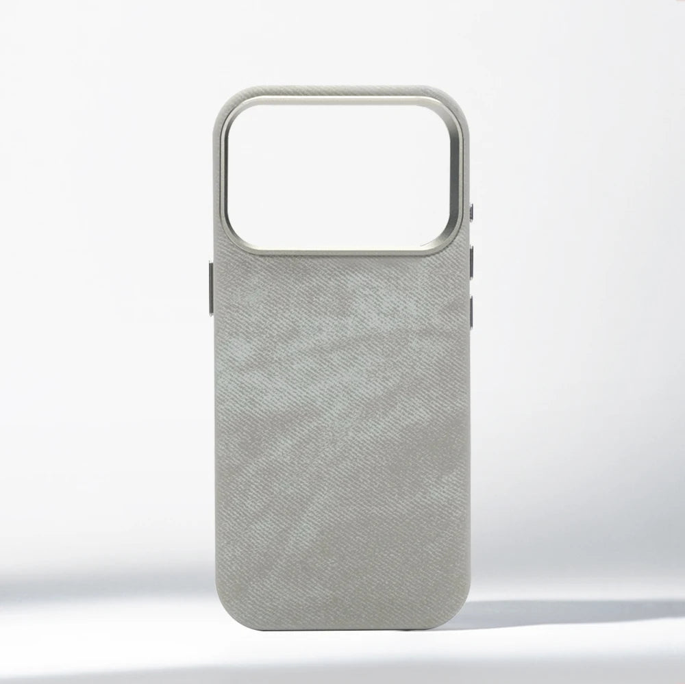 Luxury Shockproof Magnetic Fiber Leather Case For iPhone 17 16 Pro Max, Air For MagSafe Wireless Charging Cover