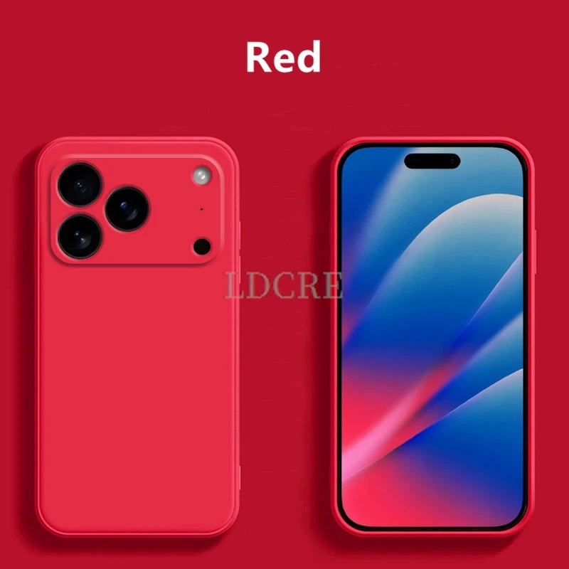 For iphone 17 Pro Max case For iphone 17 17 Air 17 Pro 17 Pro Max Cover TPU Liquid Silicone Protective Cover iphone 17 Pro Max