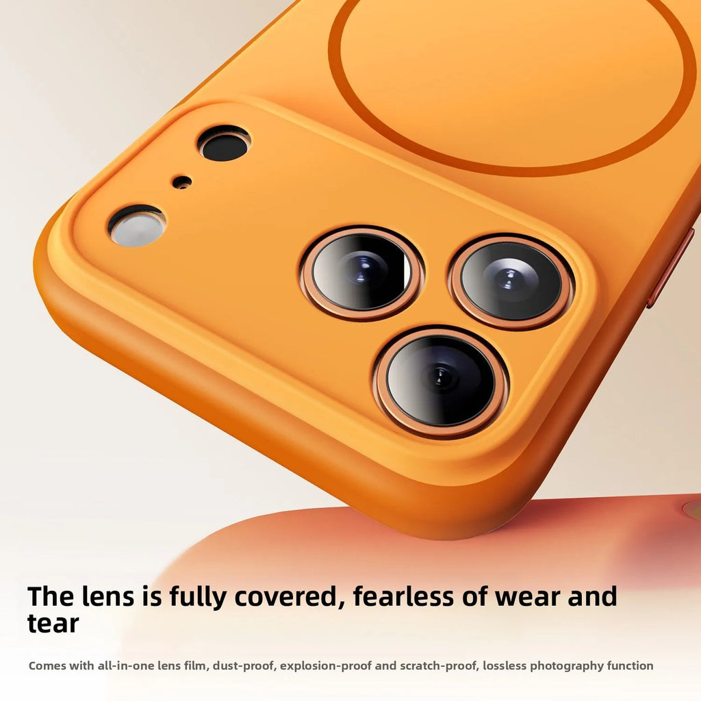 For iPhone 17, 17 Pro, and 17 Pro Max, magnetic case with stylish colors, skin-friendly feel, PC Cover and lens protection.