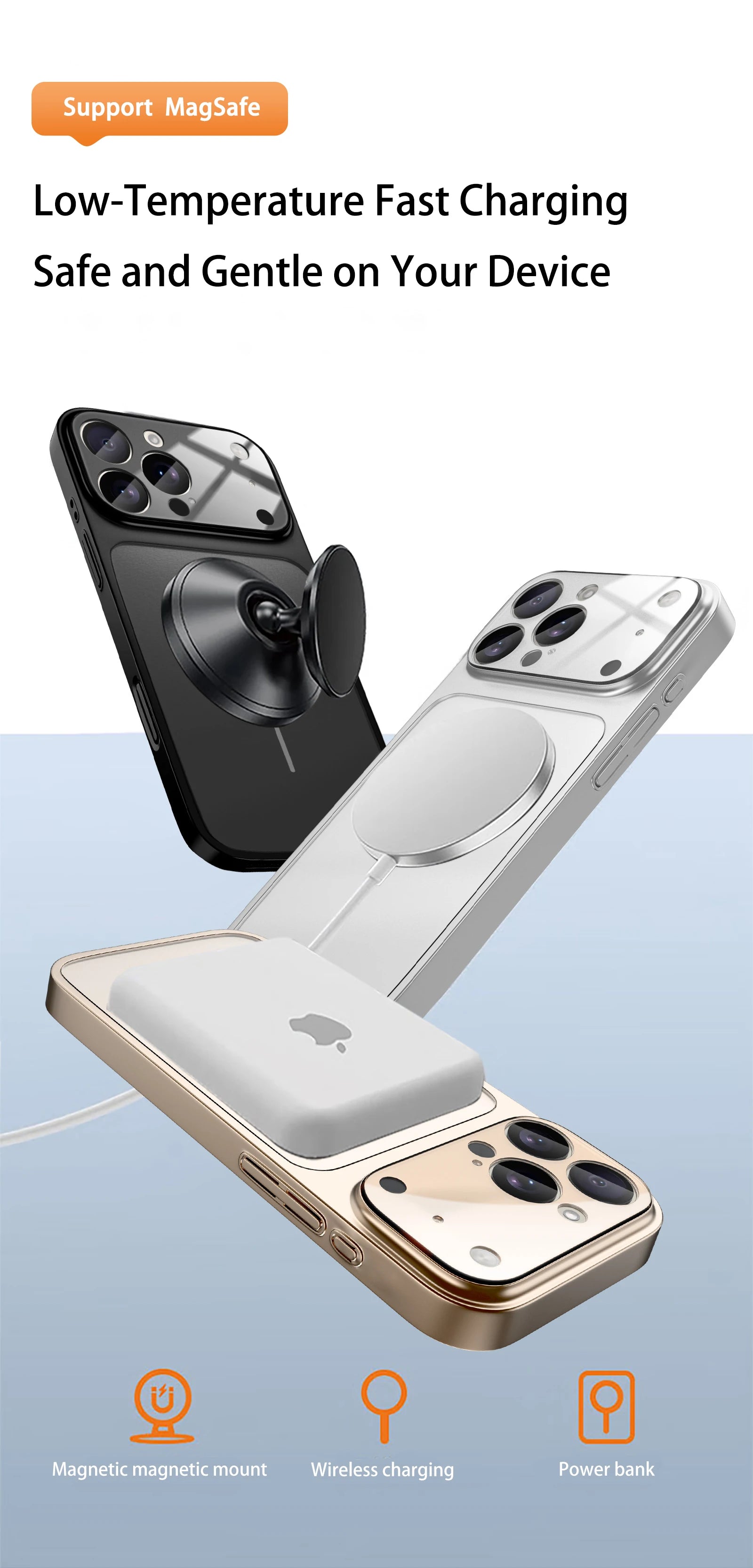 NEW Luxury Frosted Glass Finish Magnetic Phone Case For iPhone 17 Pro Max 16 15 14 13 Pro Max 17Air For Magsafe Shockproof Cover