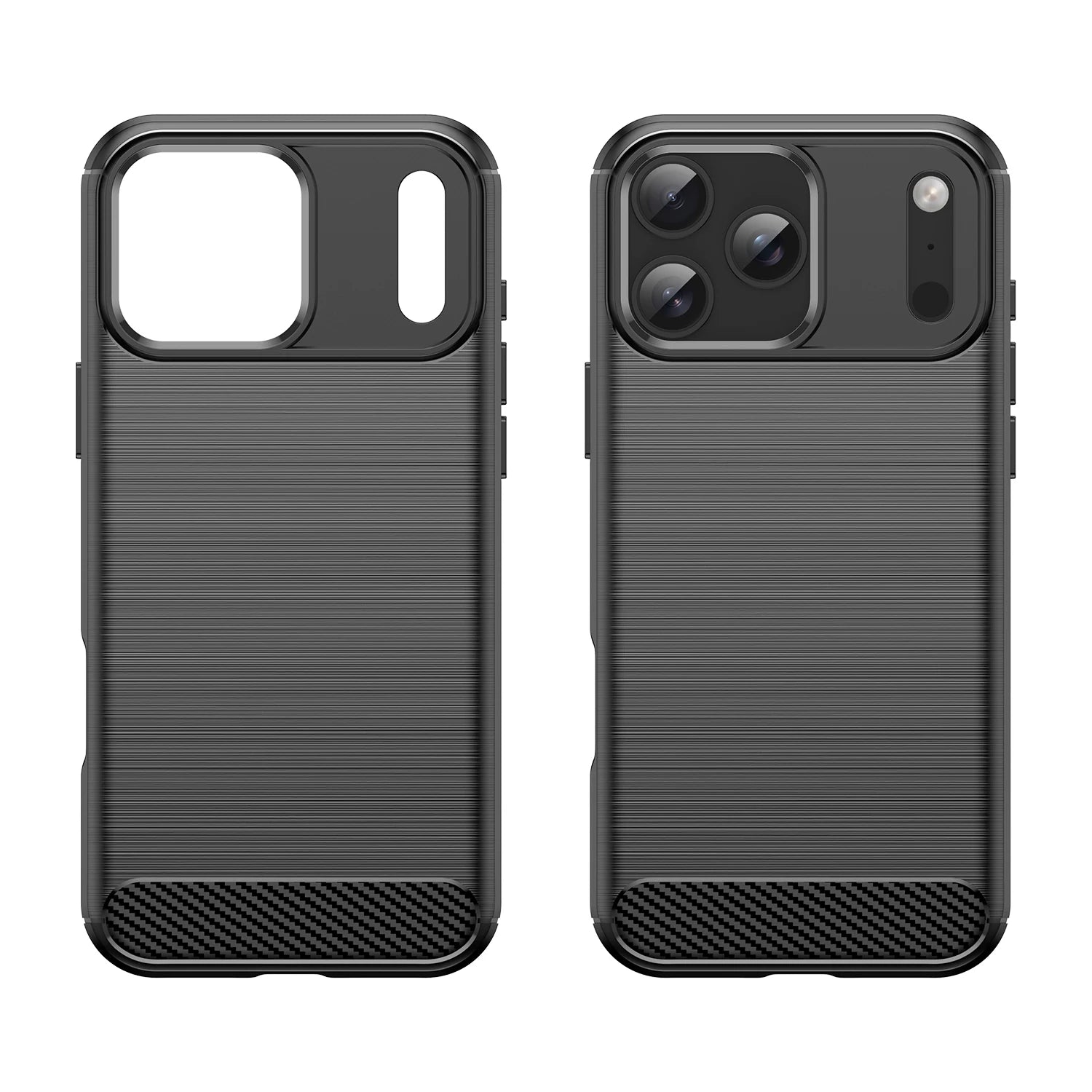Shockproof Silicone Cases For iPhone 17 Air Pro Max Fiber Case Fundas