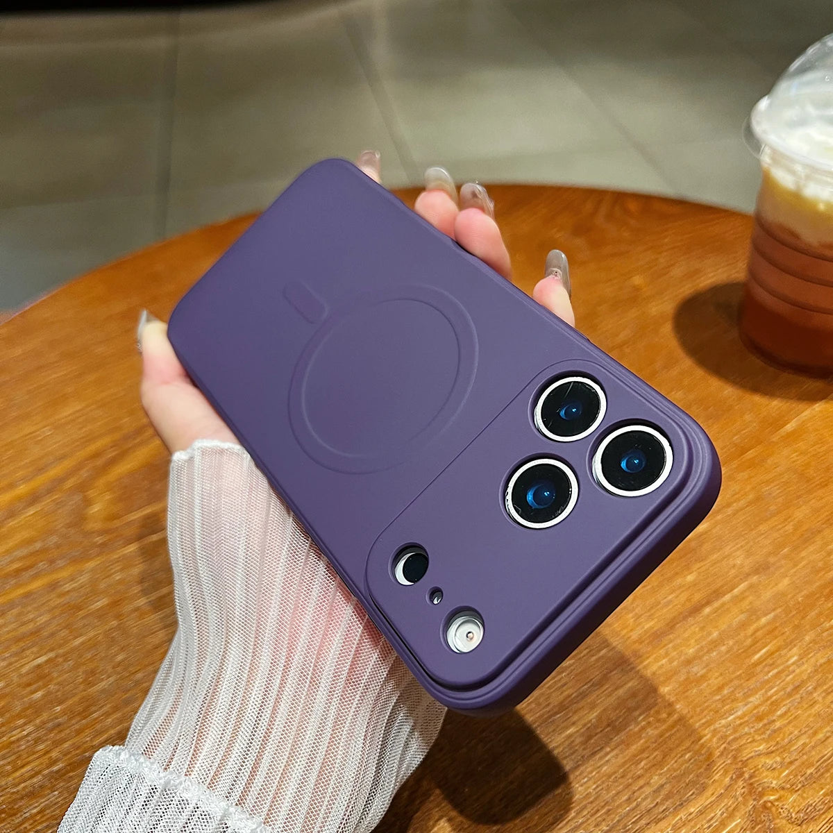 for iPhone 17 Pro Max 17 Air 17Pro Case Magnetic Cover for Mag-safe Liquid Silicone Velvet Lining All-round Camera Protect Shell