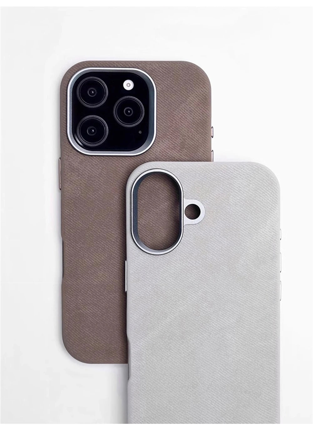 Luxury Shockproof Magnetic Fiber Leather Case For iPhone 17 16 Pro Max, Air For MagSafe Wireless Charging Cover