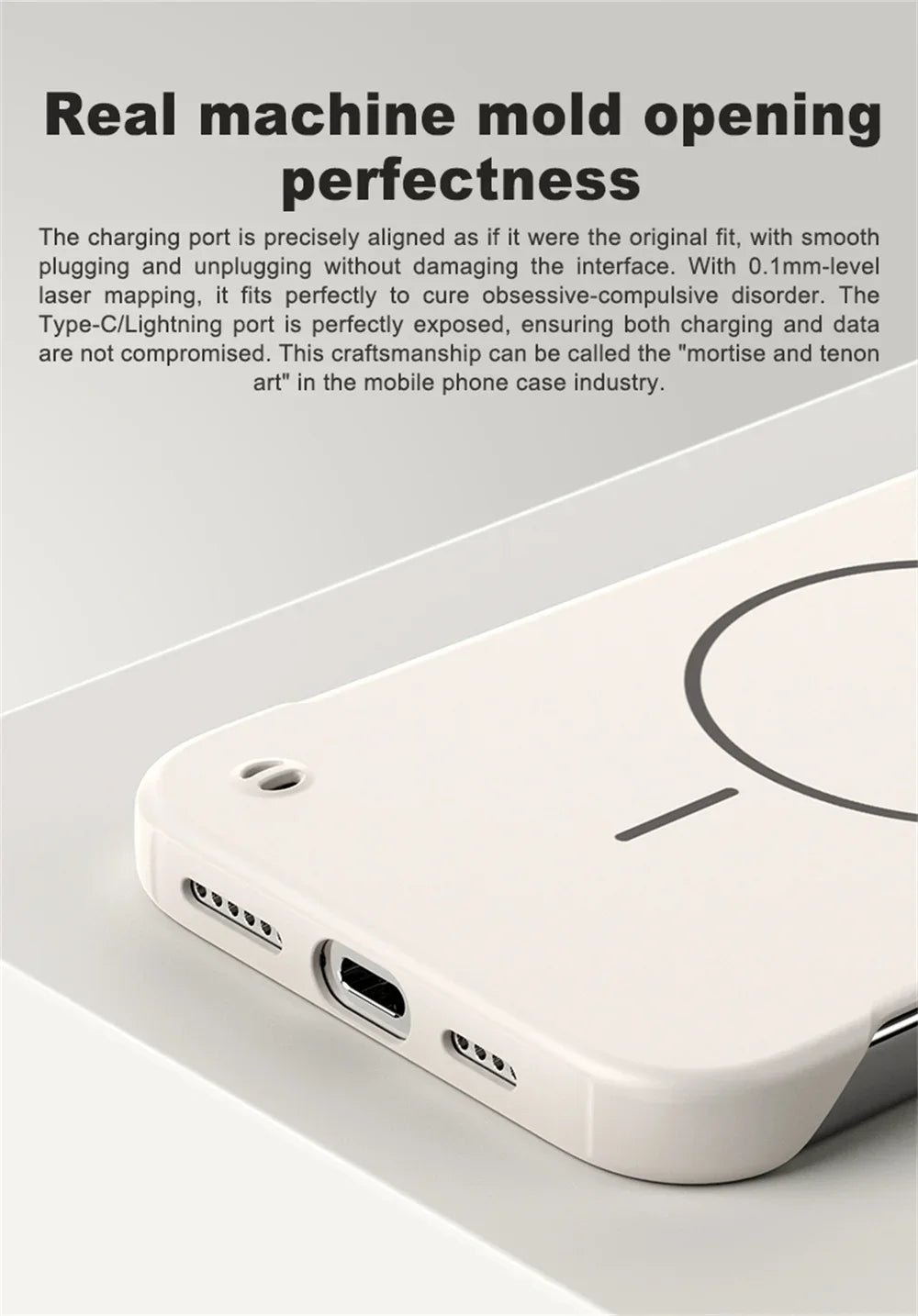 for Magsafe Bezel-less Phone Case for iPhone 17 Air 17 Pro Max Ultra Thin Frameless Hard Magnetic Cover for iPhone 17 Pro 17Air