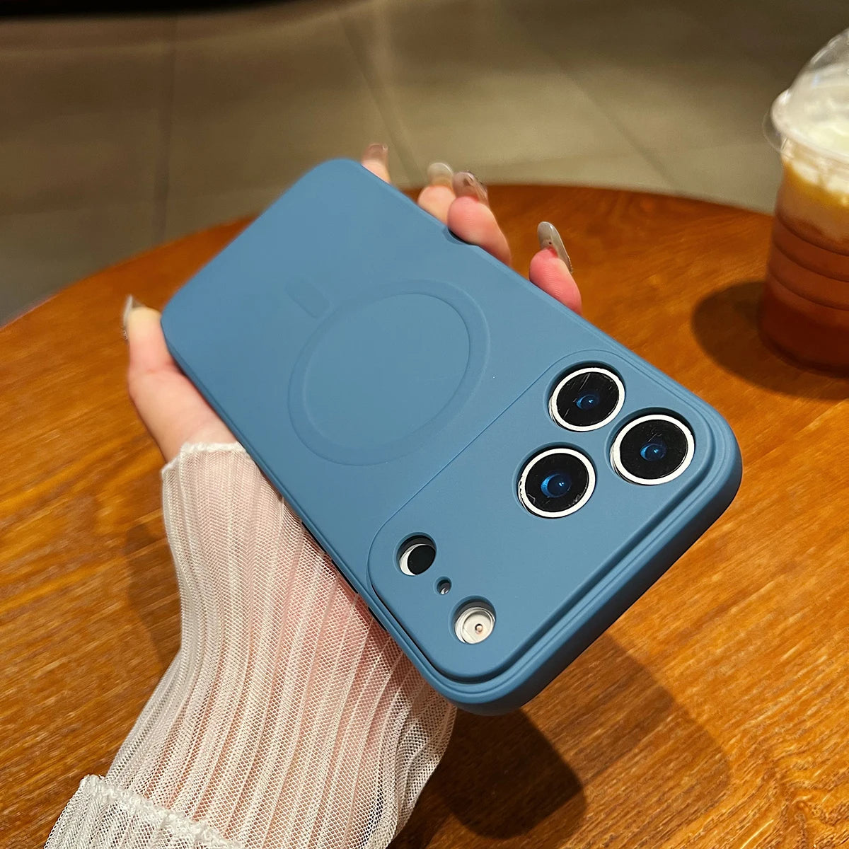 for iPhone 17 Pro Max 17 Air 17Pro Case Magnetic Cover for Mag-safe Liquid Silicone Velvet Lining All-round Camera Protect Shell