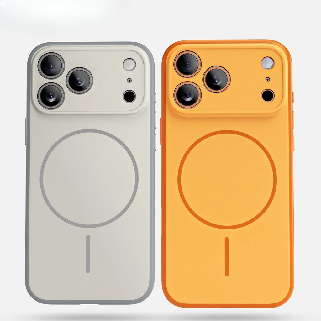 For iPhone 17, 17 Pro, and 17 Pro Max, magnetic case with stylish colors, skin-friendly feel, PC Cover and lens protection.