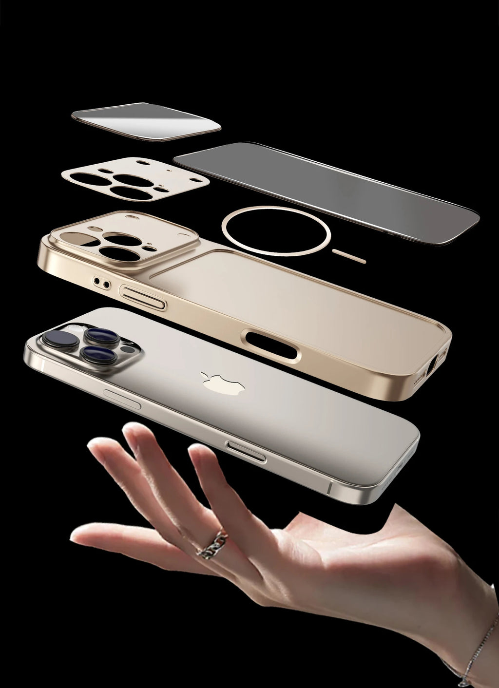 NEW Luxury Frosted Glass Finish Magnetic Phone Case For iPhone 17 Pro Max 16 15 14 13 Pro Max 17Air For Magsafe Shockproof Cover