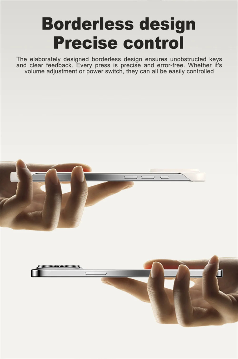 for Magsafe Bezel-less Phone Case for iPhone 17 Air 17 Pro Max Ultra Thin Frameless Hard Magnetic Cover for iPhone 17 Pro 17Air