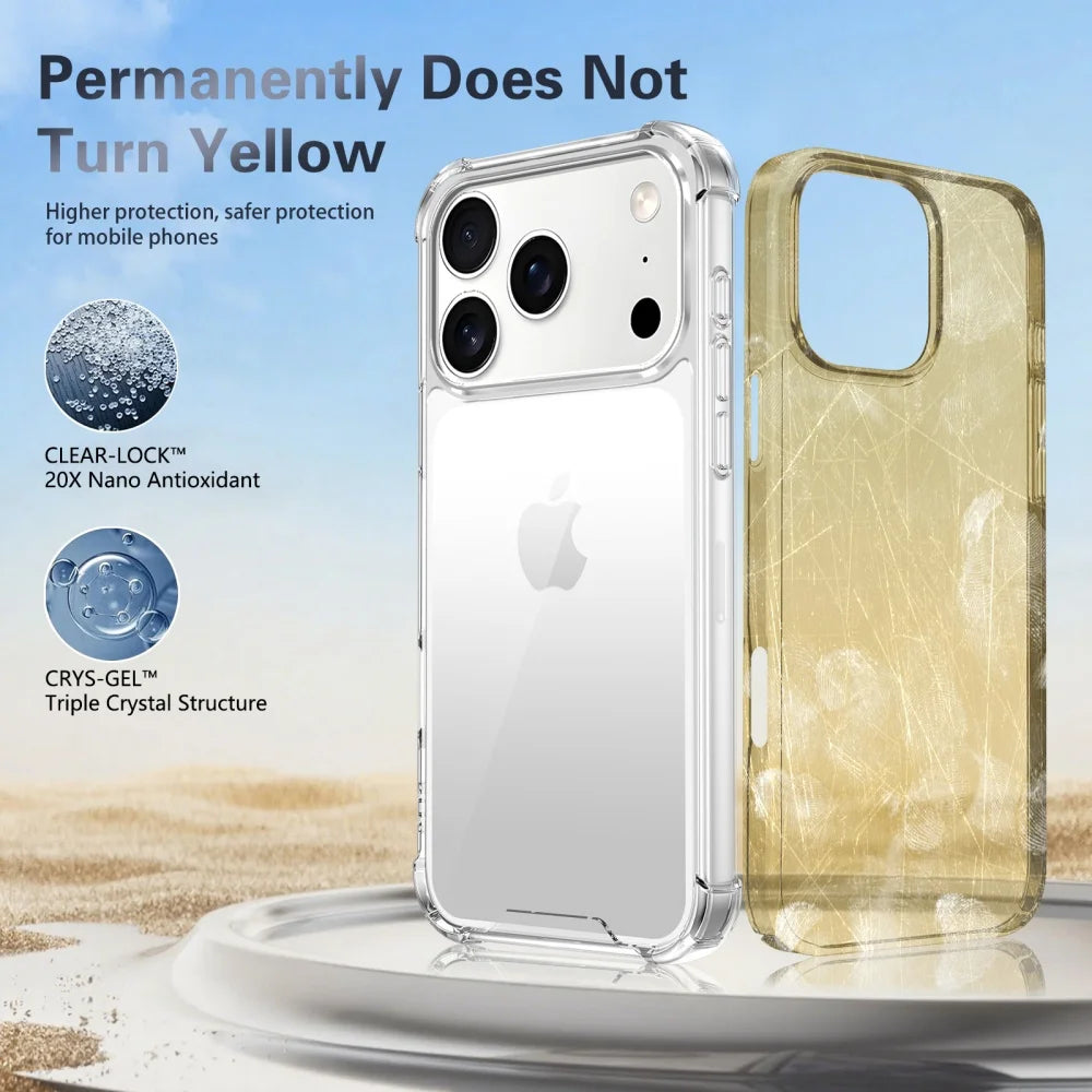 Luxury Shockproof Transparent Case For iPhone 17 Pro Max 16 15 14 13 12 11 XR XS X 7 8 Plus SE Soft Silicone Protective Cover