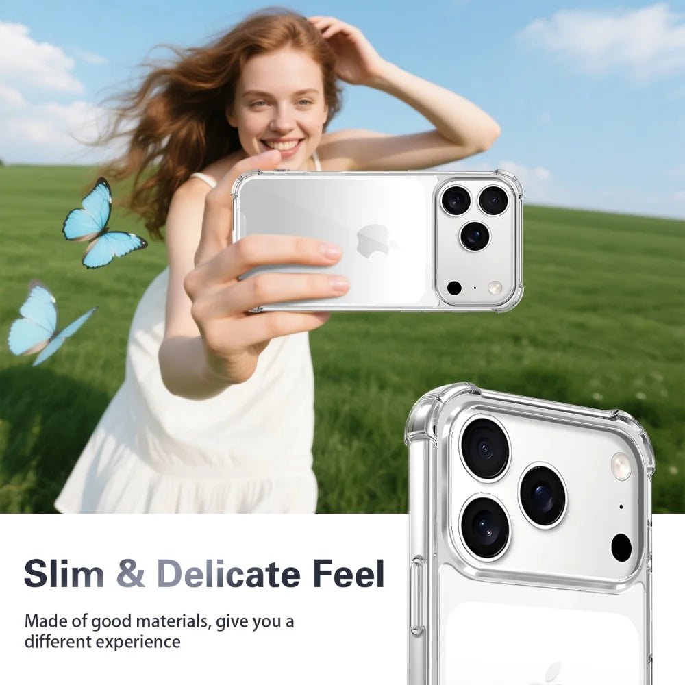 Luxury Shockproof Transparent Case For iPhone 17 Pro Max 16 15 14 13 12 11 XR XS X 7 8 Plus SE Soft Silicone Protective Cover