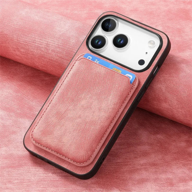 For Magsafe Detachable 2 in 1 Leather Case for IPhone 17 Pro Max Magnetic Wallet Card Pocket Cover for IPhone 17 Air 17pro Max
