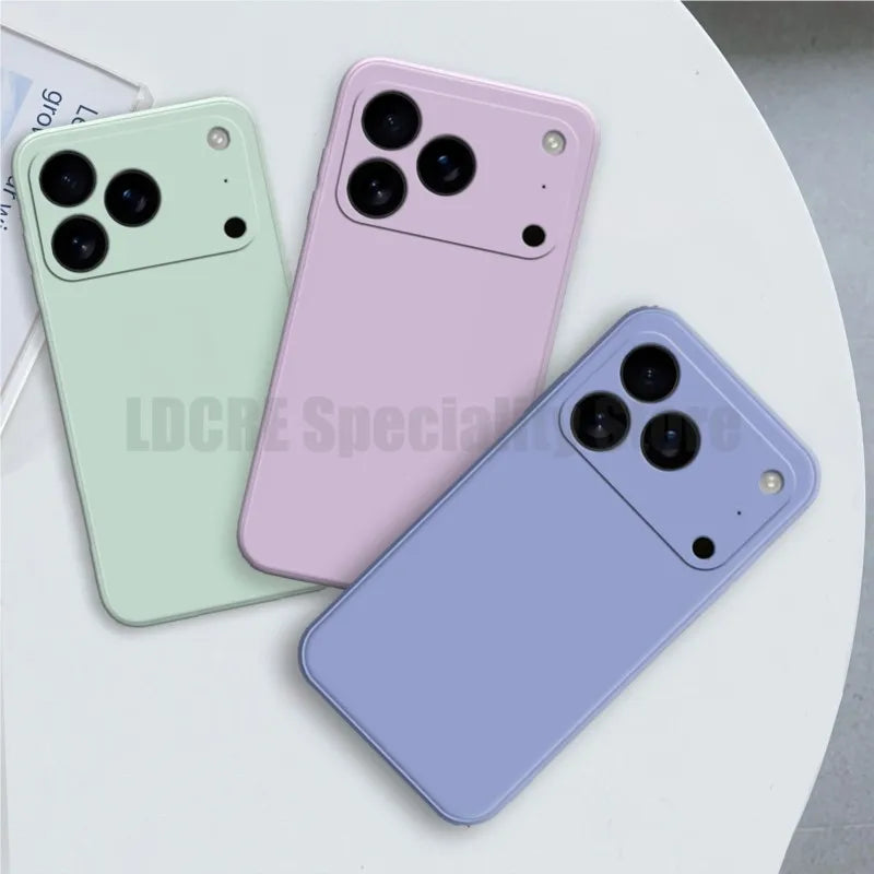 For iphone 17 Pro Max case For iphone 17 17 Air 17 Pro 17 Pro Max Cover TPU Liquid Silicone Protective Cover iphone 17 Pro Max