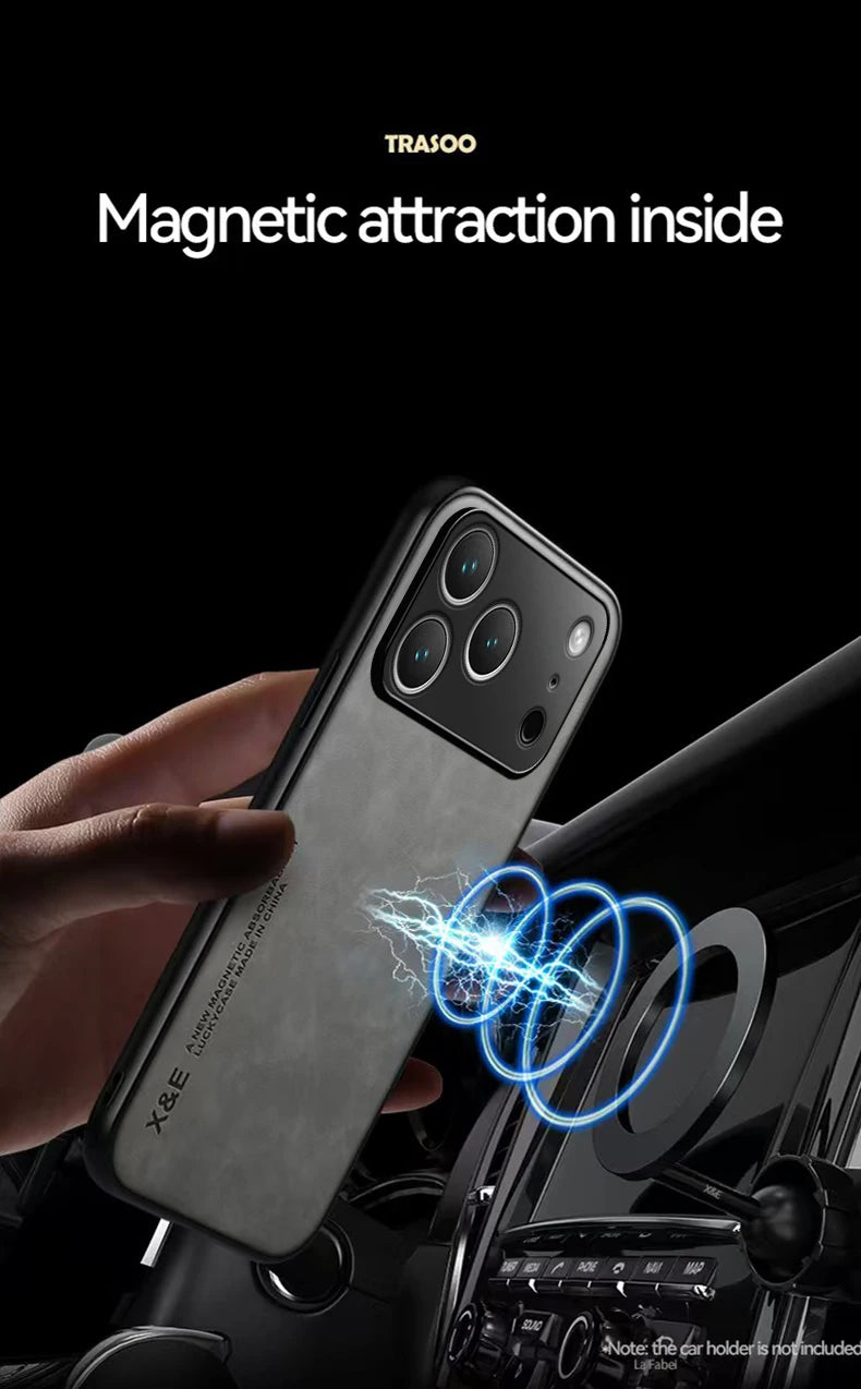 Leather Sheepskin Soft Case For iPhone 17 Pro Max 17 Air 16 Pro Max 16 Plus 16e 16Pro 17Pro Max Cover Frame Shockproof Cases