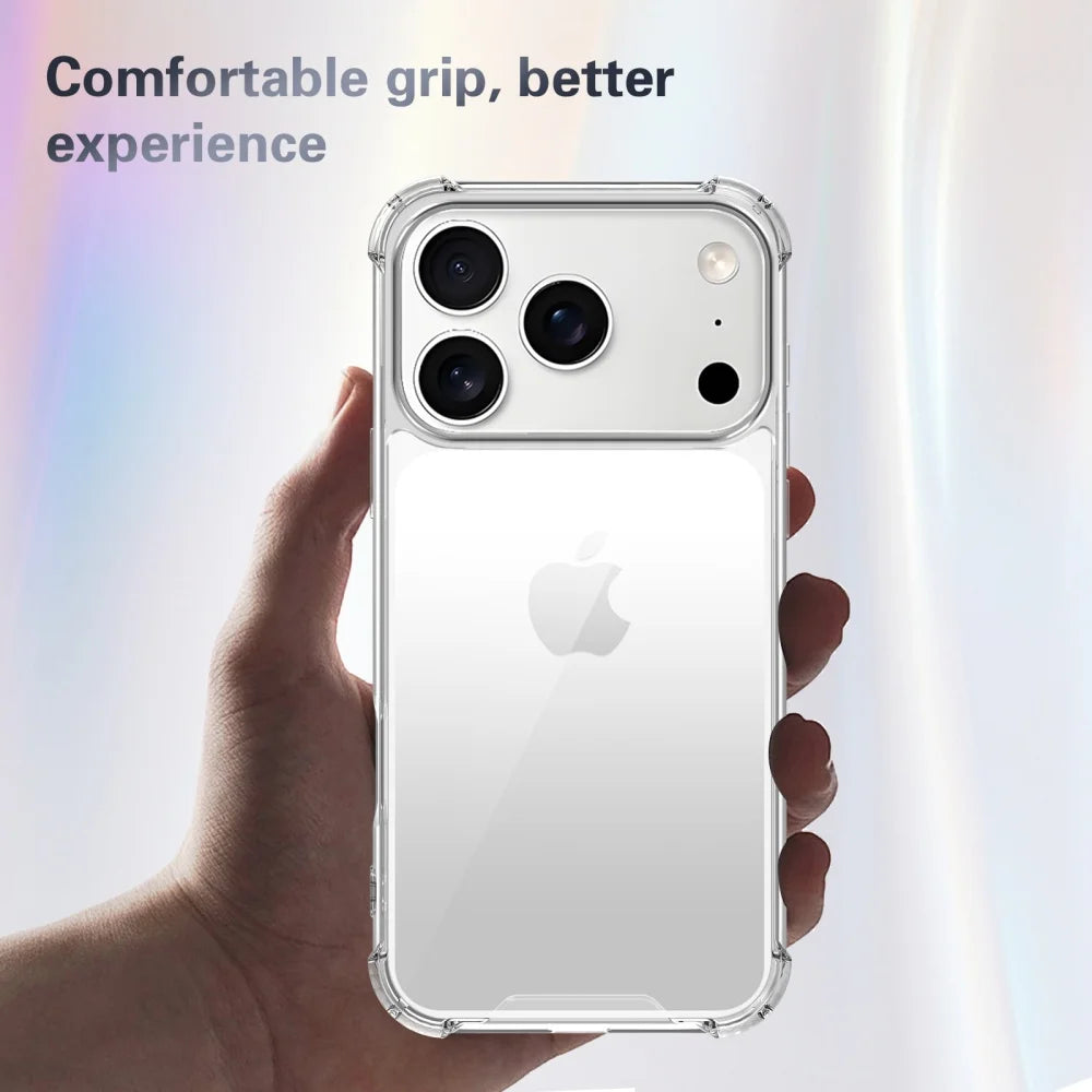 Luxury Shockproof Transparent Case For iPhone 17 Pro Max 16 15 14 13 12 11 XR XS X 7 8 Plus SE Soft Silicone Protective Cover