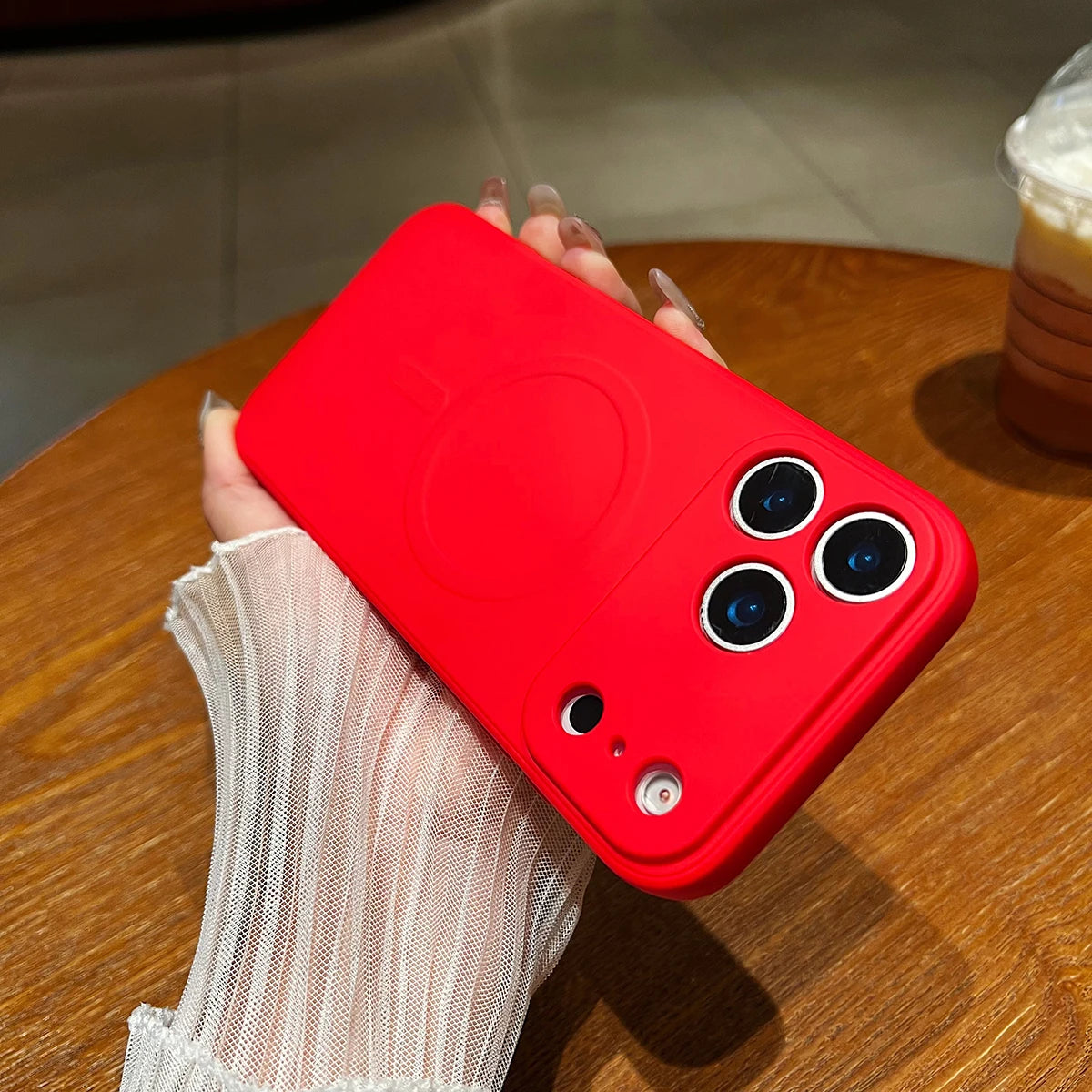 for iPhone 17 Pro Max 17 Air 17Pro Case Magnetic Cover for Mag-safe Liquid Silicone Velvet Lining All-round Camera Protect Shell