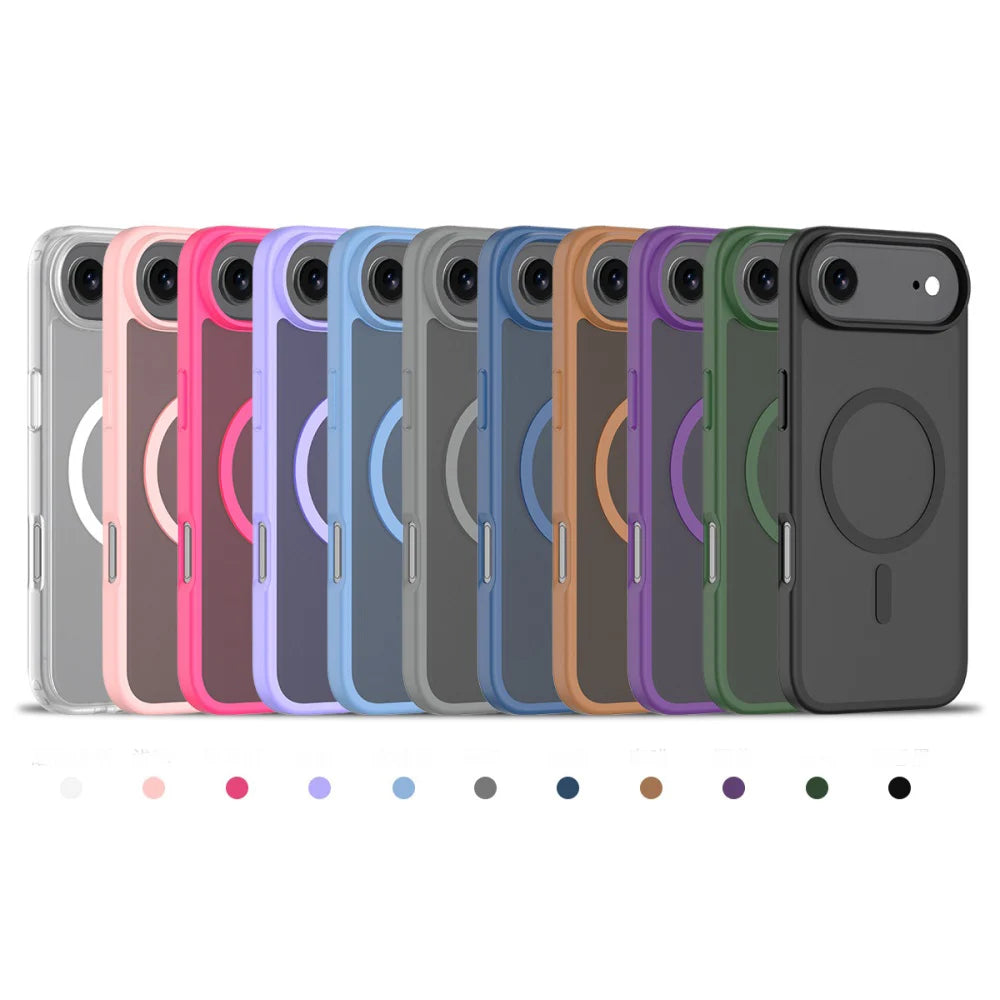 Matte For Magsafe Magnetic Case For iPhone 17 Air, Pro Max Wireless Charge Hard Armor Cover