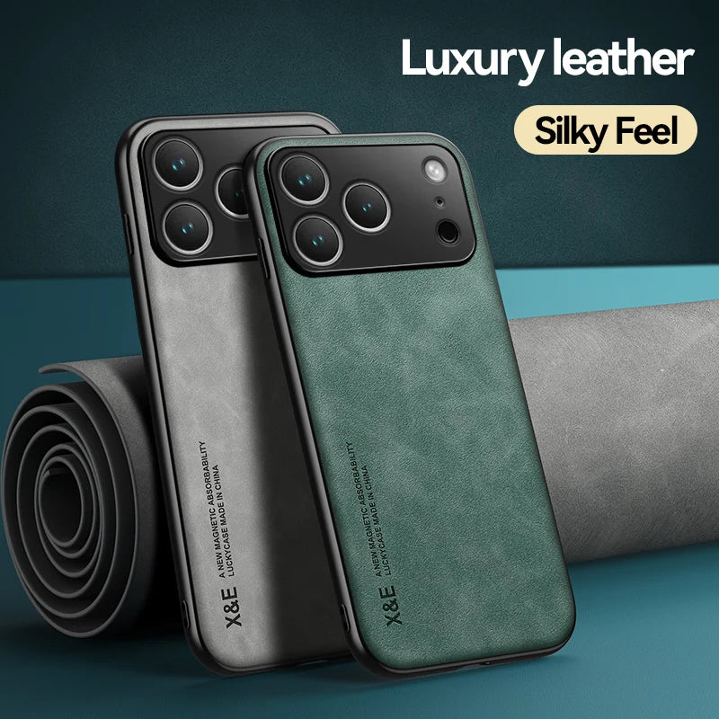 Leather Sheepskin Soft Case For iPhone 17 Pro Max 17 Air 16 Pro Max 16 Plus 16e 16Pro 17Pro Max Cover Frame Shockproof Cases
