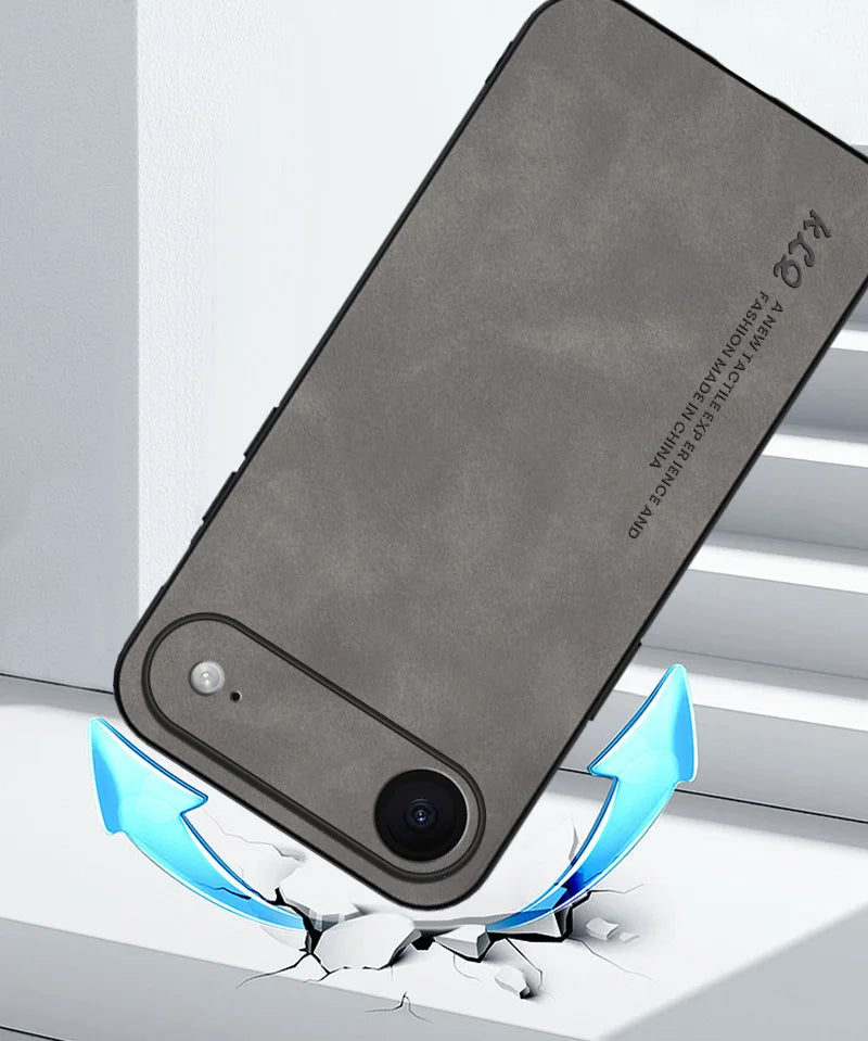 For Iphone 17 Air Case Luxury Sheepskin Leather Silicone Shockproof Bumper Cover for Iphone 17 Pro Max Protective Matte Shell