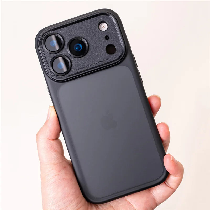 Active Touch Camera Button Matte Armor Case For iPhone 17 Air 16Pro 15 17Pro Max Translucent Hybrid Shockproof Hard Phone Cover