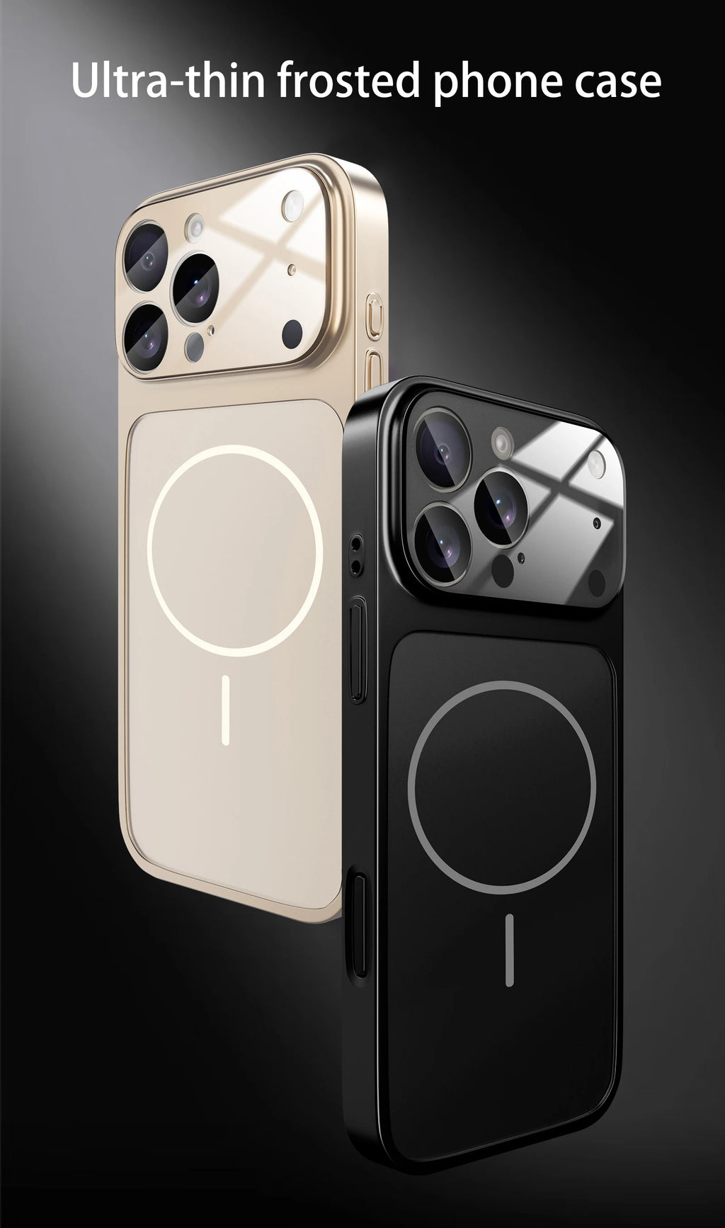 NEW Luxury Frosted Glass Finish Magnetic Phone Case For iPhone 17 Pro Max 16 15 14 13 Pro Max 17Air For Magsafe Shockproof Cover