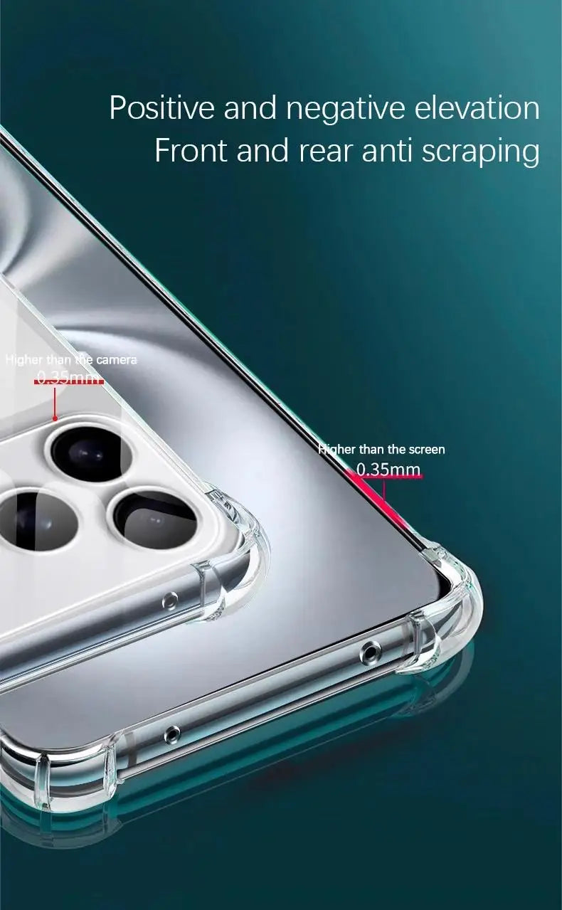 Airbag Anti Knock Phone Case for IPhone17 IPhone 17 Pro Max Air 5G Soft Clear Transparent Silicone Air Bag Corners Bumper Cover