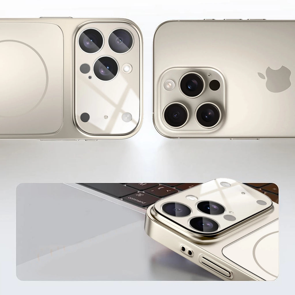 NEW Luxury Frosted Glass Finish Magnetic Phone Case For iPhone 17 Pro Max 16 15 14 13 Pro Max 17Air For Magsafe Shockproof Cover