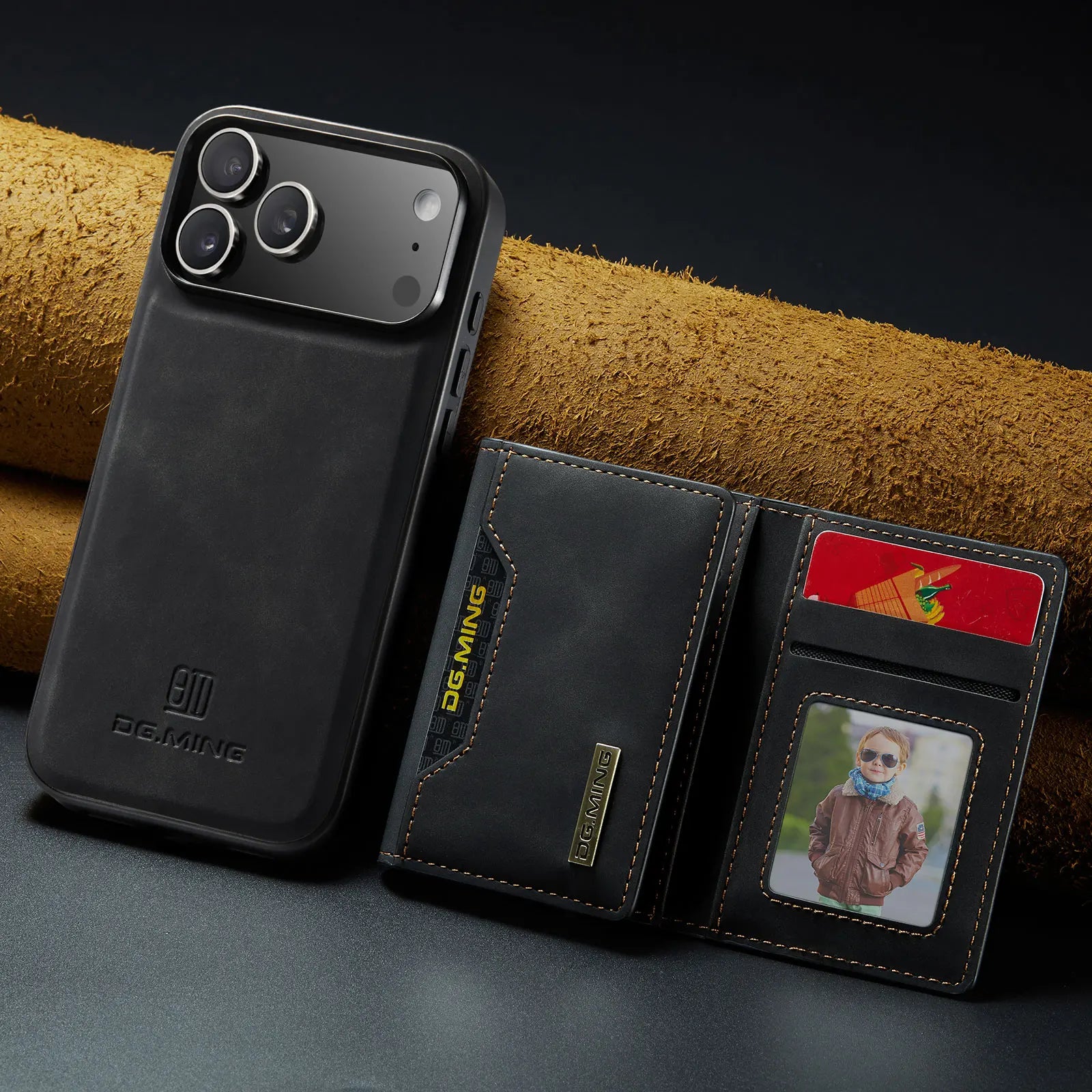 Luxury Magnetic Leather Wallet Case for iPhone 17 Pro Max 14 15 16 iPhone17 Magnet Kickstand Money Card Holder Cover