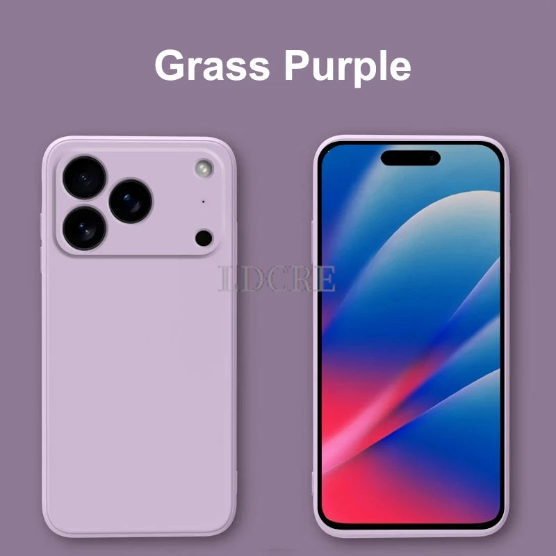 For iphone 17 Pro Max case For iphone 17 17 Air 17 Pro 17 Pro Max Cover TPU Liquid Silicone Protective Cover iphone 17 Pro Max