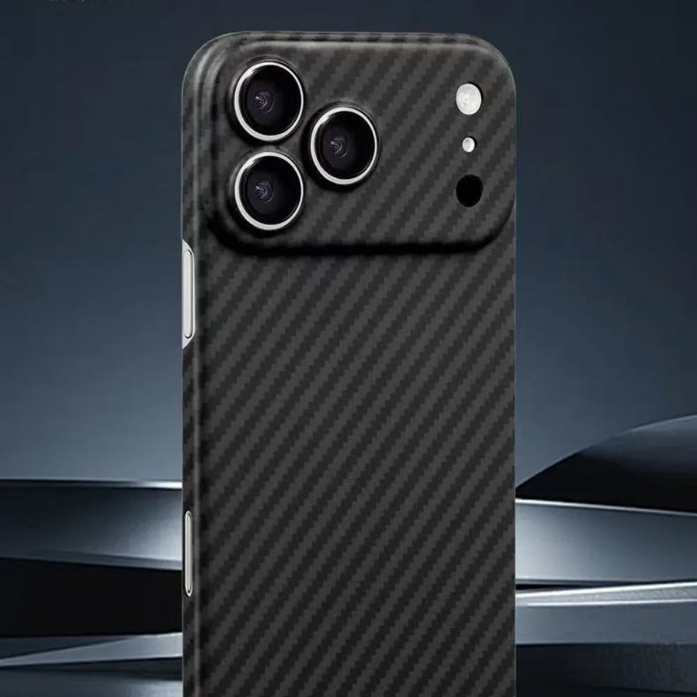 X-level High Quality 1500D Carbon Fiber Phone Case For IPhone 17 Pro Max 17 Air Luxury Business Ultra-Thin Rugged Protect Cover