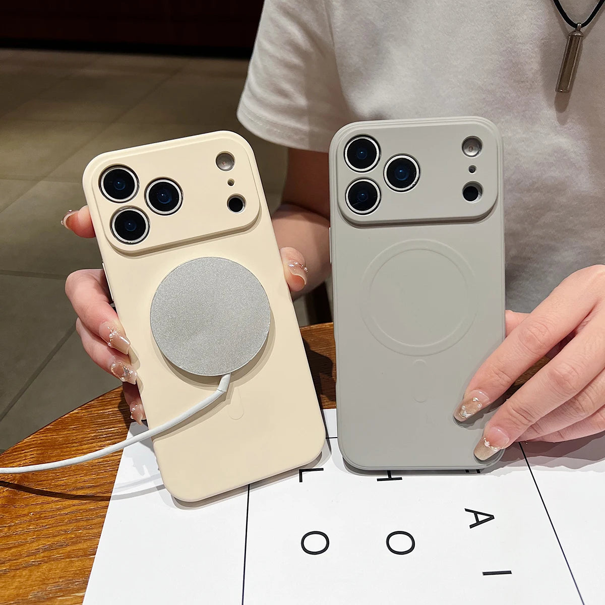 for iPhone 17 Pro Max 17 Air 17Pro Case Magnetic Cover for Mag-safe Liquid Silicone Velvet Lining All-round Camera Protect Shell