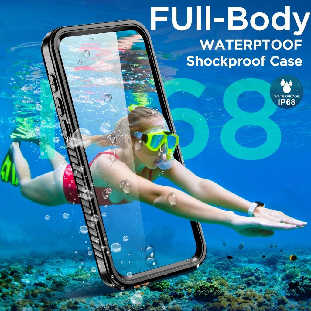 IP68 Waterproof Case For iPhone 17 16 15 14 13 12 11 Pro Max XR Plus 2025 Metal Aluminum Swimming Phone Magsafe Magnetic Cover