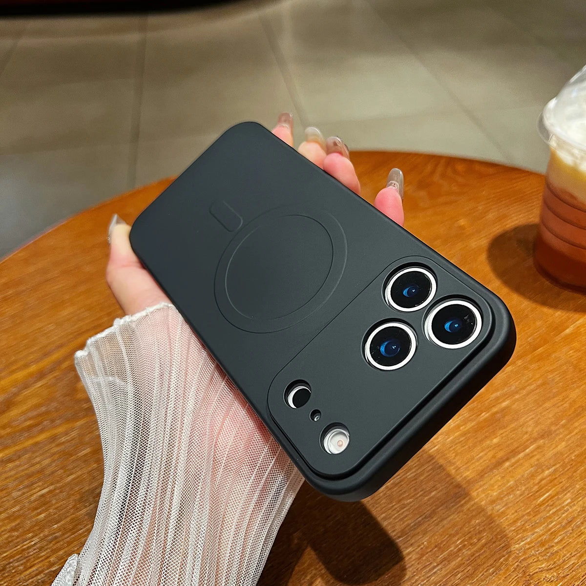 for iPhone 17 Pro Max 17 Air 17Pro Case Magnetic Cover for Mag-safe Liquid Silicone Velvet Lining All-round Camera Protect Shell