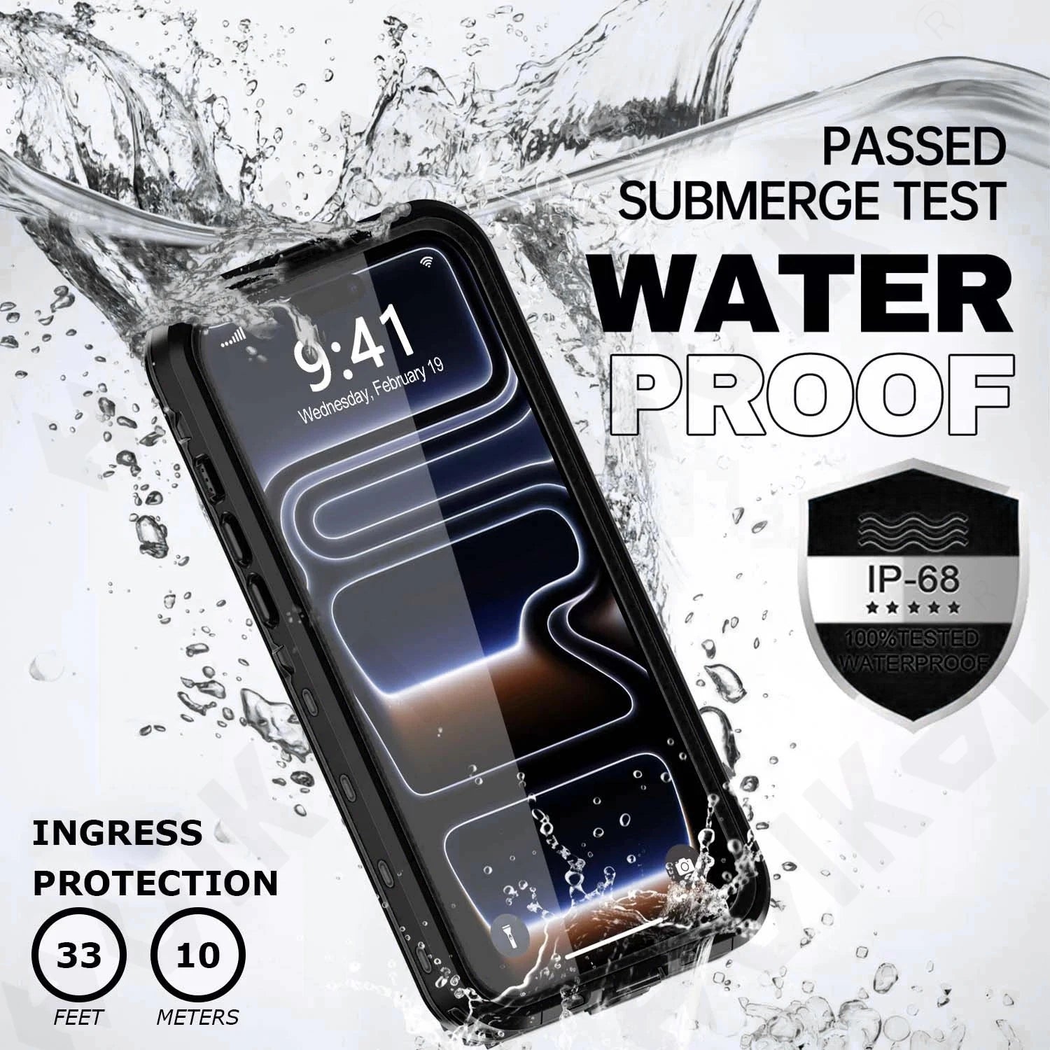 IP68 Waterproof Magnetic Case For iPhone 17 16e 16 15 14 Pro Air 13 Pro Max Protector Full Body Protective Dustproof Phone Case