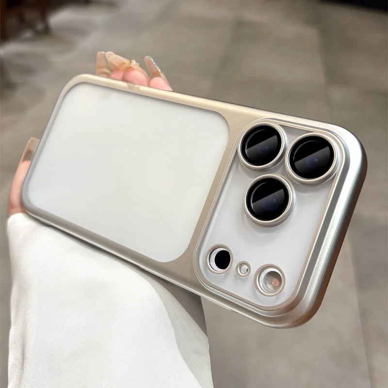 Plating Frosted Translucent Thin Phone Case For iPhone 17 Pro Max 17 Pro 17 Air 17 Series Official Cosmic Orange Bumper Cover