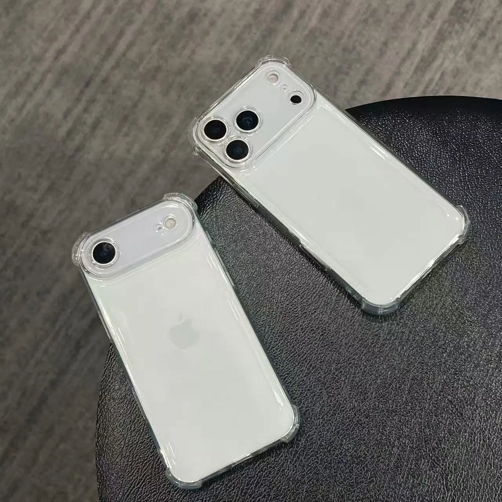 Airbag Anti Knock Phone Case for IPhone17 IPhone 17 Pro Max Air 5G Soft Clear Transparent Silicone Air Bag Corners Bumper Cover