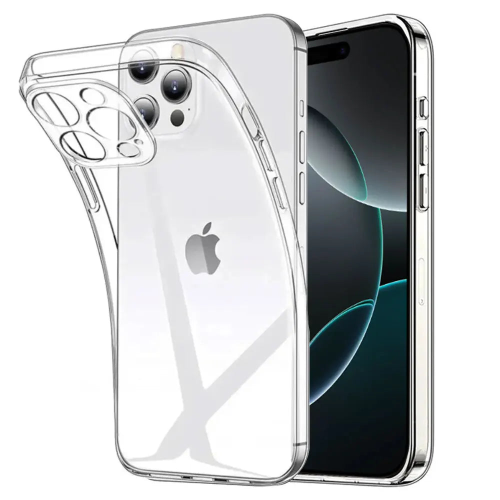 HD Transparent Ultra Thin Crystal Phone Case For iPhone 17 Air 16 12 13 14 11 15 Pro Max Plus Soft Cases For iPhone 17 Pro Cover