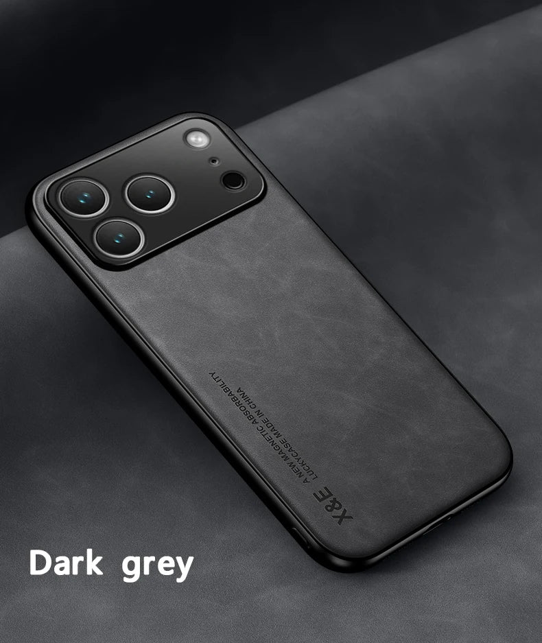 Leather Sheepskin Soft Case For iPhone 17 Pro Max 17 Air 16 Pro Max 16 Plus 16e 16Pro 17Pro Max Cover Frame Shockproof Cases