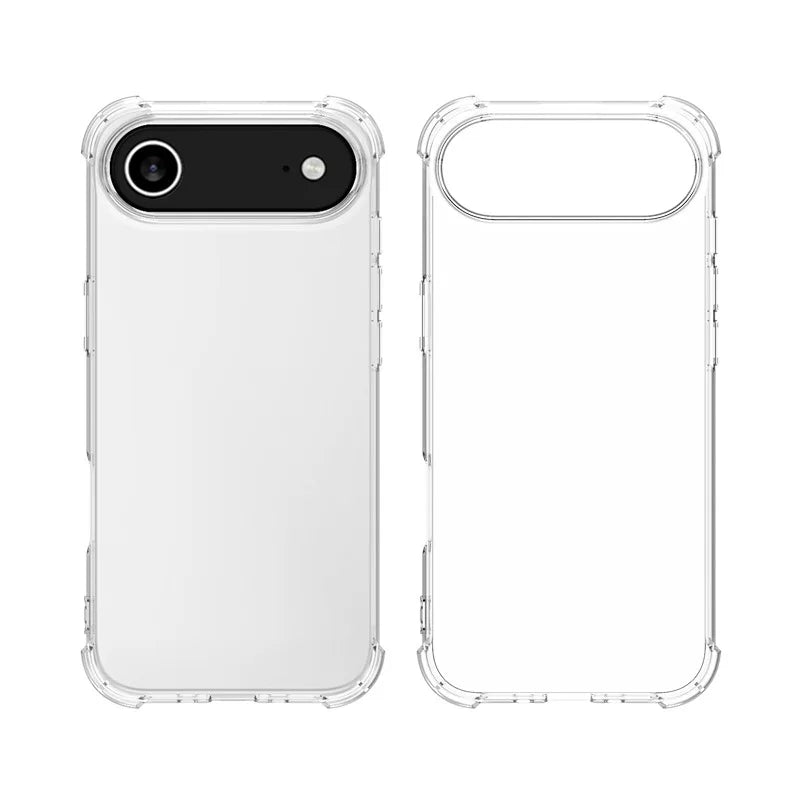 3D Airbag Silicone Soft Case For iPhone 17 Pro Max iPhone17 Air Ultra Thin Clear Back Cover For iPhone17ProMax 17Pro 17Air Slim